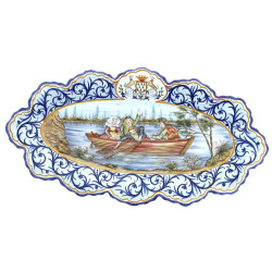 HB Henriot QUIMPER France - Plat de form