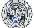Paul YVAIN (1919-2007) - Assiette en faï