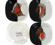 Guy TREVOUX (1920-2011) - 5 assiettes cr