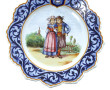 HENRIOT Quimper - Assiette à bords dente