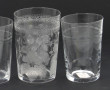 Paire de verres timbales chiffrées "D" e