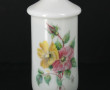 Pot couvert en opaline blanche à décor d