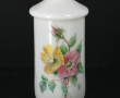 Pot couvert en opaline blanche à décor d