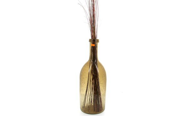 Grande bouteille décorative en verre bul