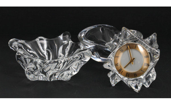 DAUM France - Pendulette de bureau en cr