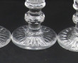 8 flûtes anciennes en cristal, H 18 cm. 