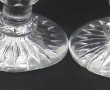 8 flûtes anciennes en cristal, H 18 cm. 