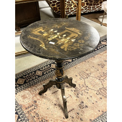 Petite table guéridon Napoléon III à pla