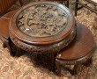 Ensemble asiatique en bois exotique scul