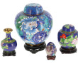 CHINE - Petite potiche en cloisonné à dé