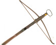 Arbalète décorative en bois, crosse en n
