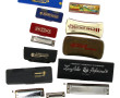 Lot de 9 harmonicas dont HOHNERComet en 