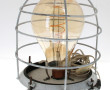 Lampe de marine en métal peint en blanc,