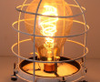 Lampe de marine en métal peint en blanc,