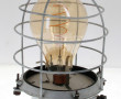 Lampe de marine en métal peint en blanc,