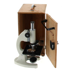 Microscope Paralux dans son coffret bois