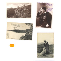BOTREL - Lot de 4 cartes postales dont 1