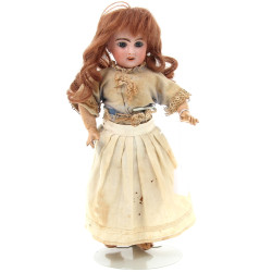 Poupée ancienne, tête en porcelaine marq