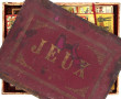 Coffret de jeux de société ancien (boîte