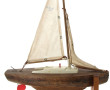 Maquette de bassin figurant un voilier, 