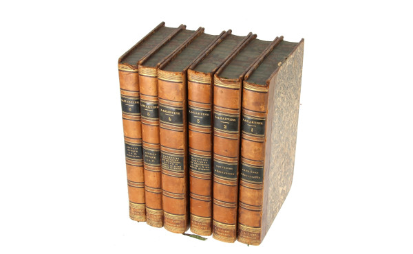 LAMARTINE "Œuvres", 6 volumes reliés dos