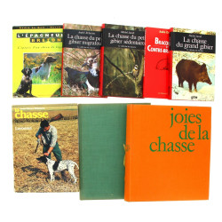 Thème CHASSE - Lot de livres sur la chas