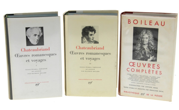 PLEIADE - Lot de 3 ouvrages de la collec