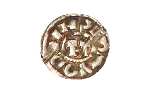 Denier en argent Italie Lucca époque méd