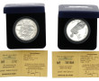 2 Coffrets Monnaie de Paris: 100 fr arge
