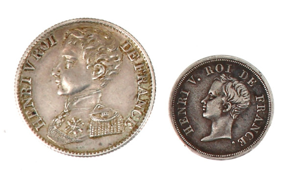 FRANCE - Henri V - 1 franc argent 1831 p