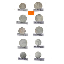 Série de 10 pièces en argent en euros: 4