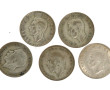 Angleterre - Lot de 5 pièces en argent 5