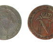 Napoleon 1er - 2 p. 10 cent 1808 BB et 
