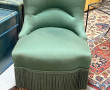 Fauteuil crapaud Napoléon III recouvert 
