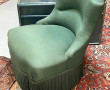 Fauteuil crapaud Napoléon III recouvert 