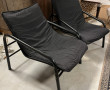 Paire de fauteuils noirs IKEA, armature 
