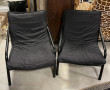 Paire de fauteuils noirs IKEA, armature 