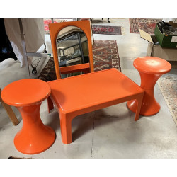 Années 70 - Ensemble de mobilier en mati