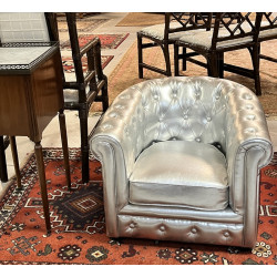 Fauteuil club enfant style chesterfield 