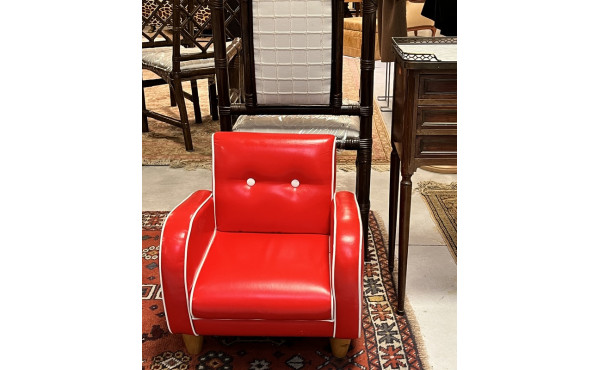 Petit fauteuil club enfant skaï couleur 