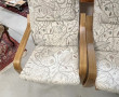 Paire de fauteuils en bois cintré (accro
