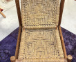 Fauteuil style brousse en bois et vanner
