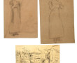 René THÉRY (1870-1960) - Lot de 4 dessin