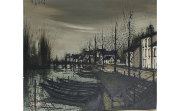 Michel GERARD (1939) "Paysage d'hiver au