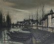 Michel GERARD (1939) "Paysage d'hiver au