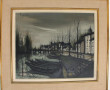 Michel GERARD (1939) "Paysage d'hiver au