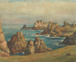 Roger DEVERIN (1884-1973) "Côte rocheuse