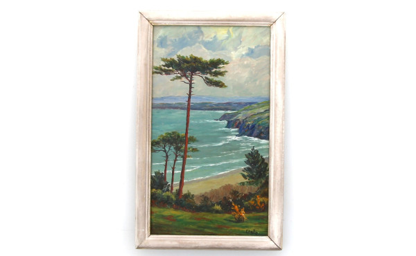 Vladys CÉGLA (1907-2012) "La plage du Ri
