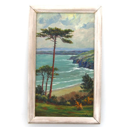 Vladys CÉGLA (1907-2012) "La plage du Ri
