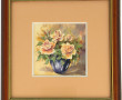 MISSLEN (Xxème) "Bouquet de roses", aqua